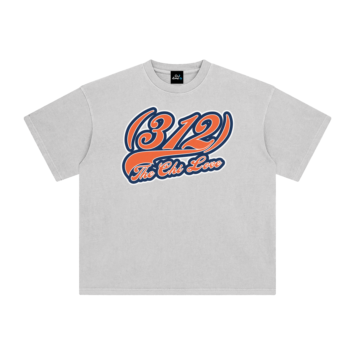 "312 Chicago Love Bears Colorway 2"  Enzyme Washed T-Shirt
