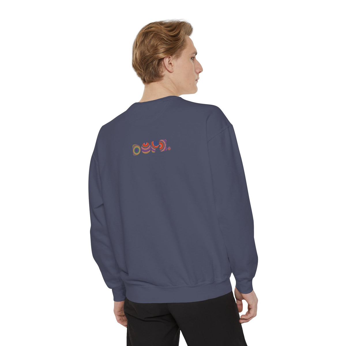 "Dope" Retro Circle Graphic Sweatshirt