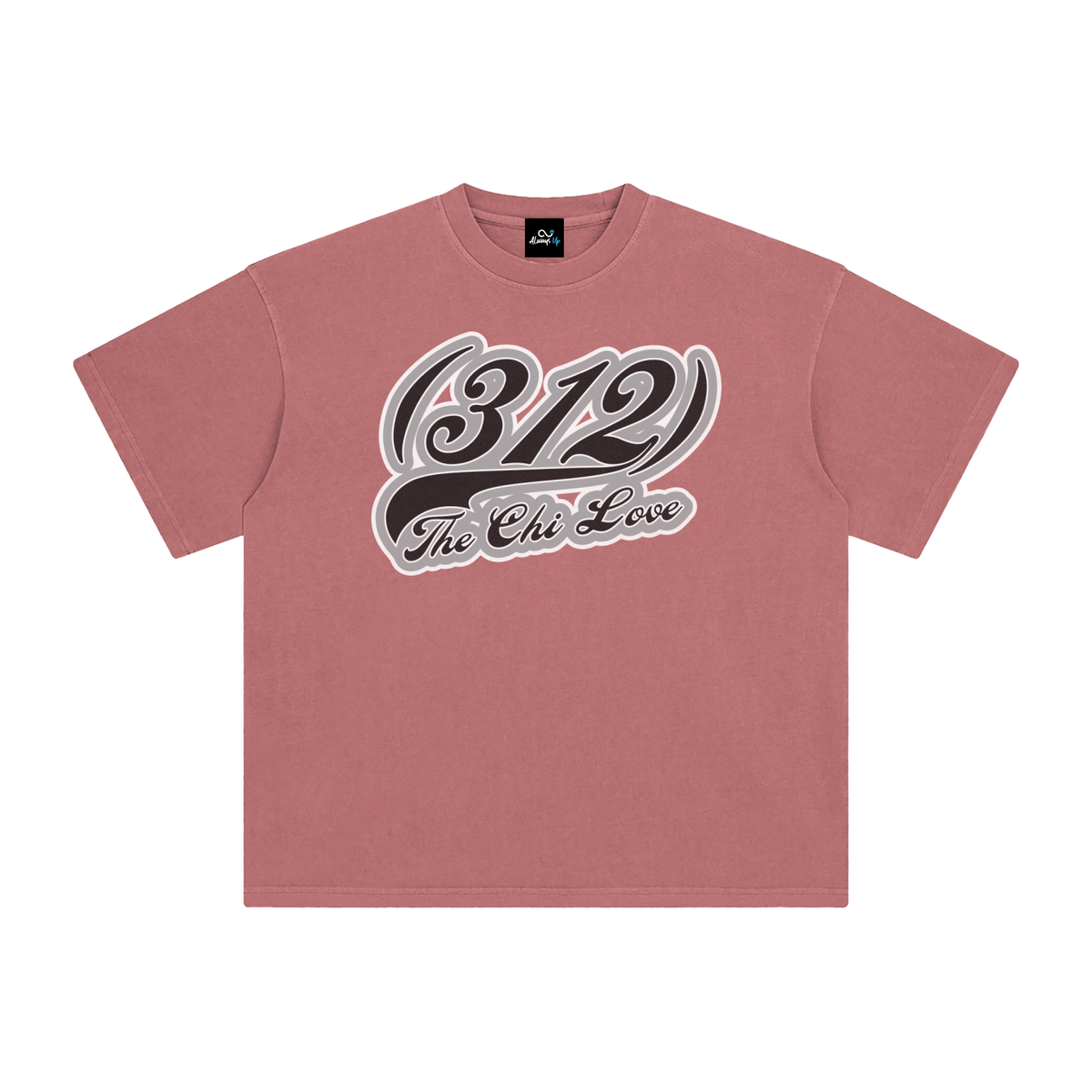 "312 Chicago Love Sox Colorway"  Enzyme Washed T-Shirt