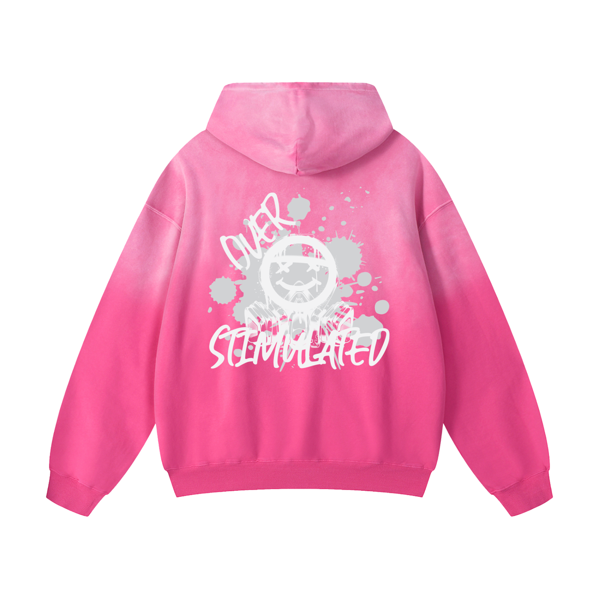 "Overstimulated" Heavyweight Sunfade Oversized Hoodie