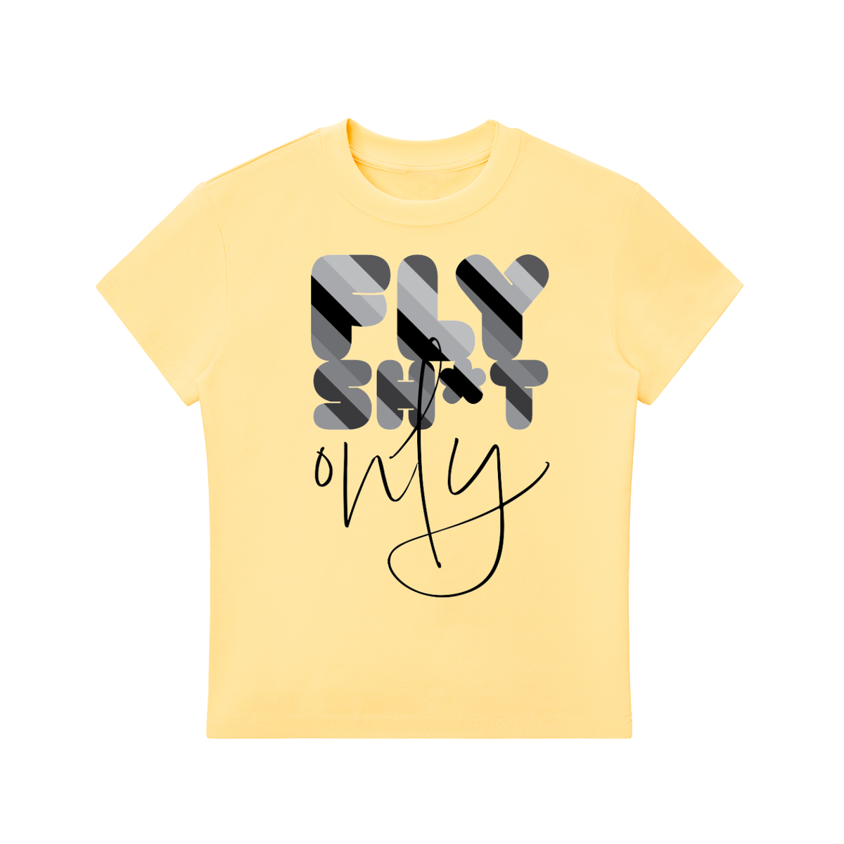 "FSO" Essential Bodycon Crewneck T-Shirt