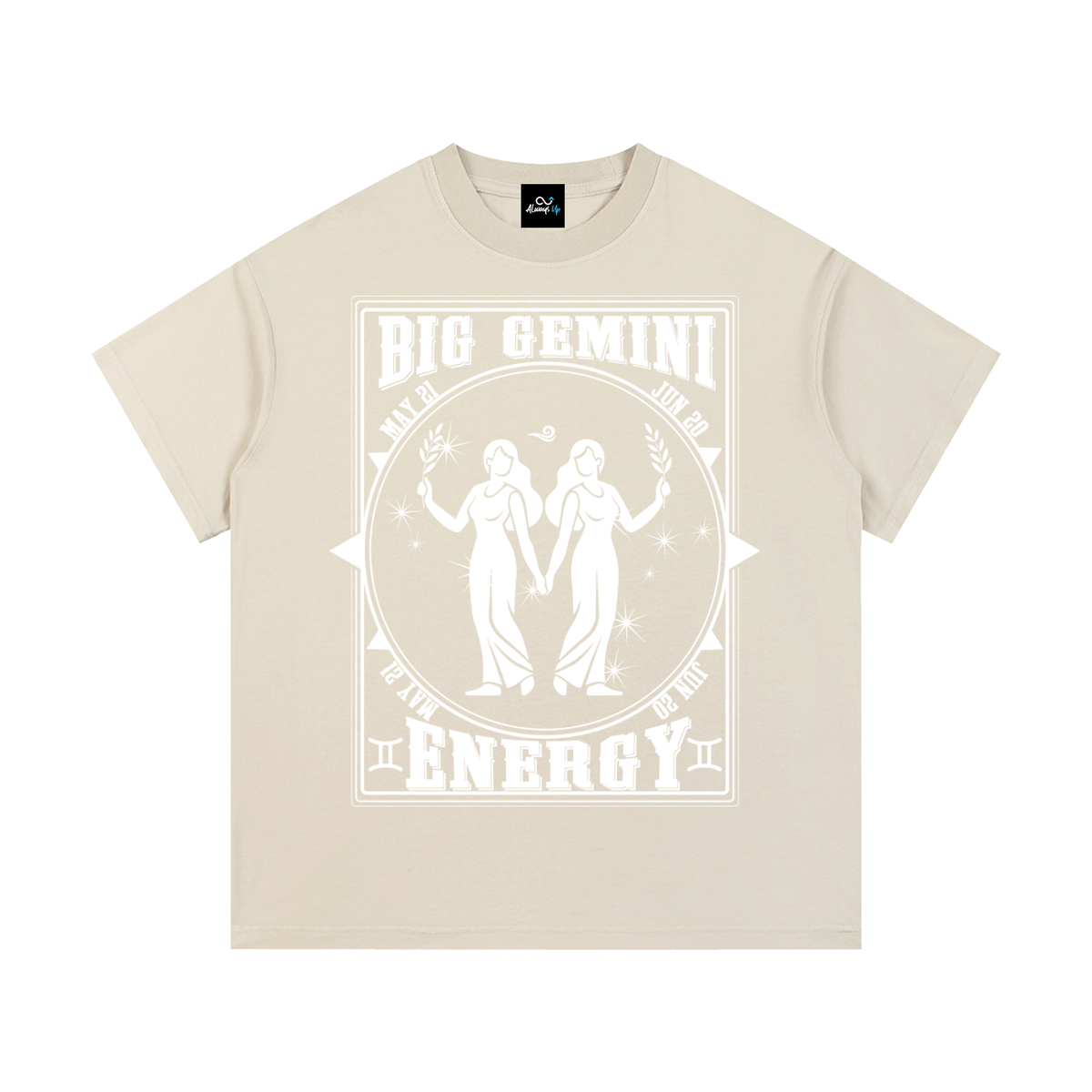 "Big Gemini Energy" Vintage Wash Cotton T-Shirt