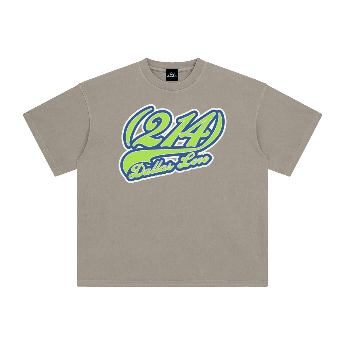 "214 Dallas Love Stars Colorway"  Enzyme Washed T-Shirt