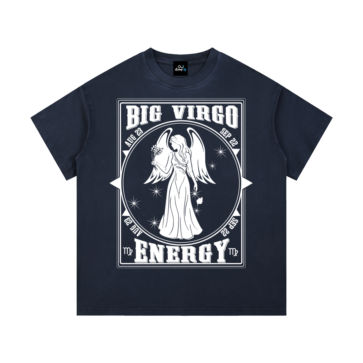 "Big Virgo Energy" Vintage Wash Cotton T-Shirt