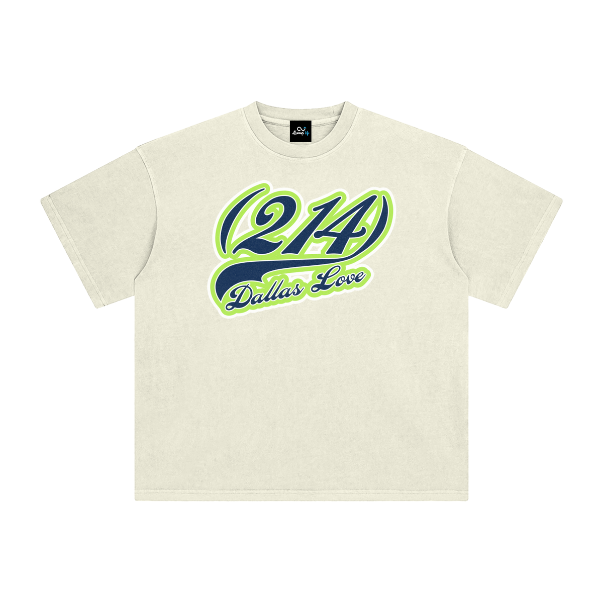 "214 Dallas Love Wings Colorway" Enzyme Washed T-Shirt