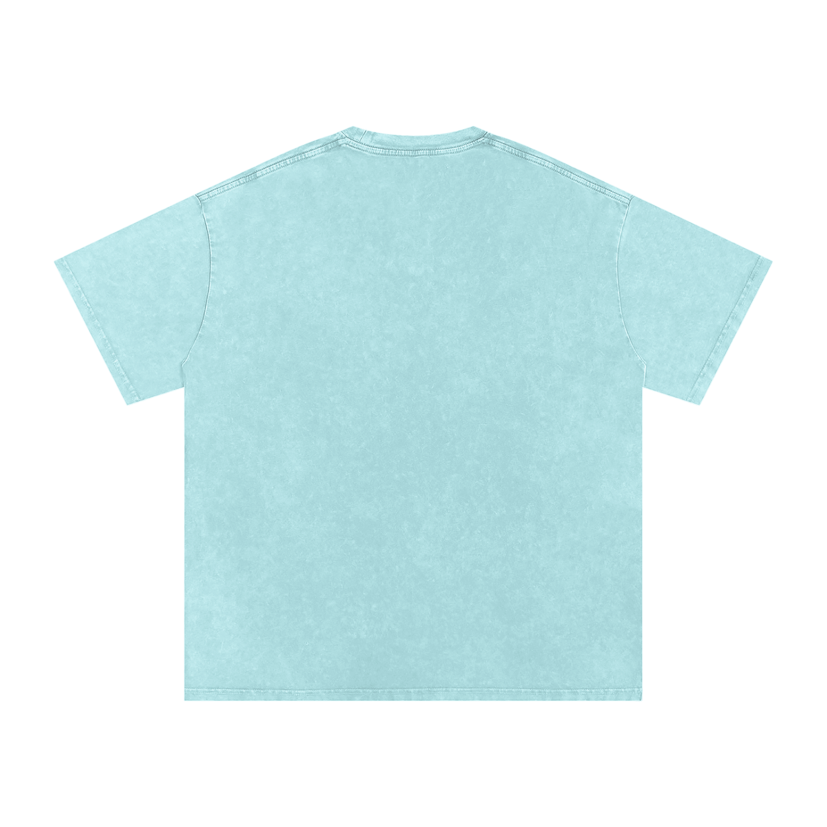 "Stay Ready-Knuckles" Snow Washed Oversized Cotton T-Shirt Dark Print
