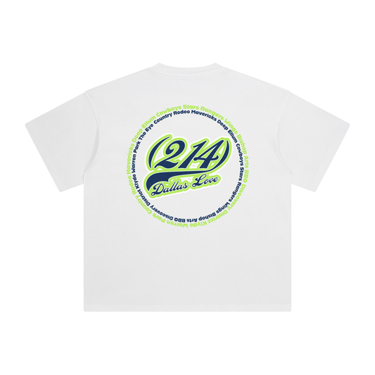 "214 Dallas Love Wings Colorway" Enzyme Washed T-Shirt