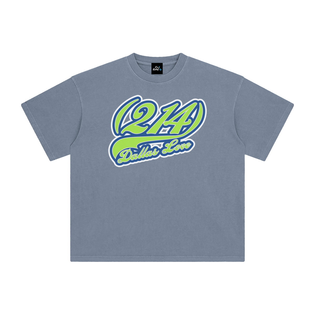 "214 Dallas Love Stars Colorway"  Enzyme Washed T-Shirt