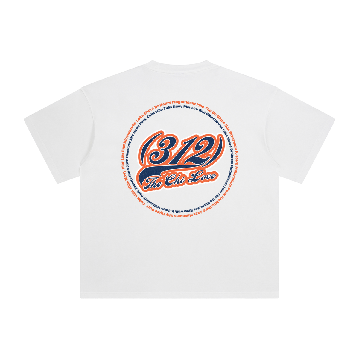 "312 Chicago Love Bears Colorway"  Enzyme Washed T-Shirt