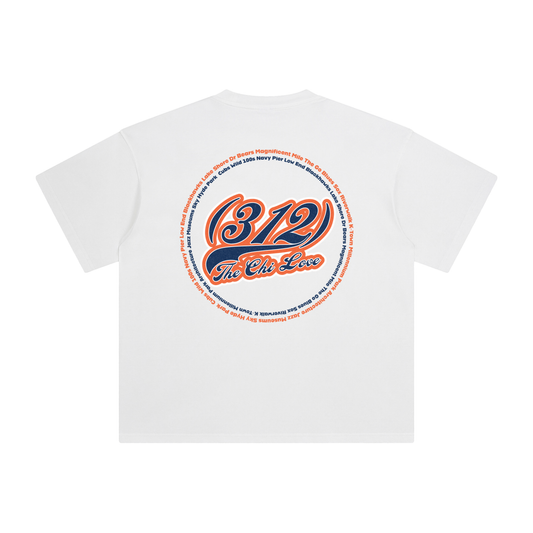 "312 Chicago Love Bears Colorway"  Enzyme Washed T-Shirt