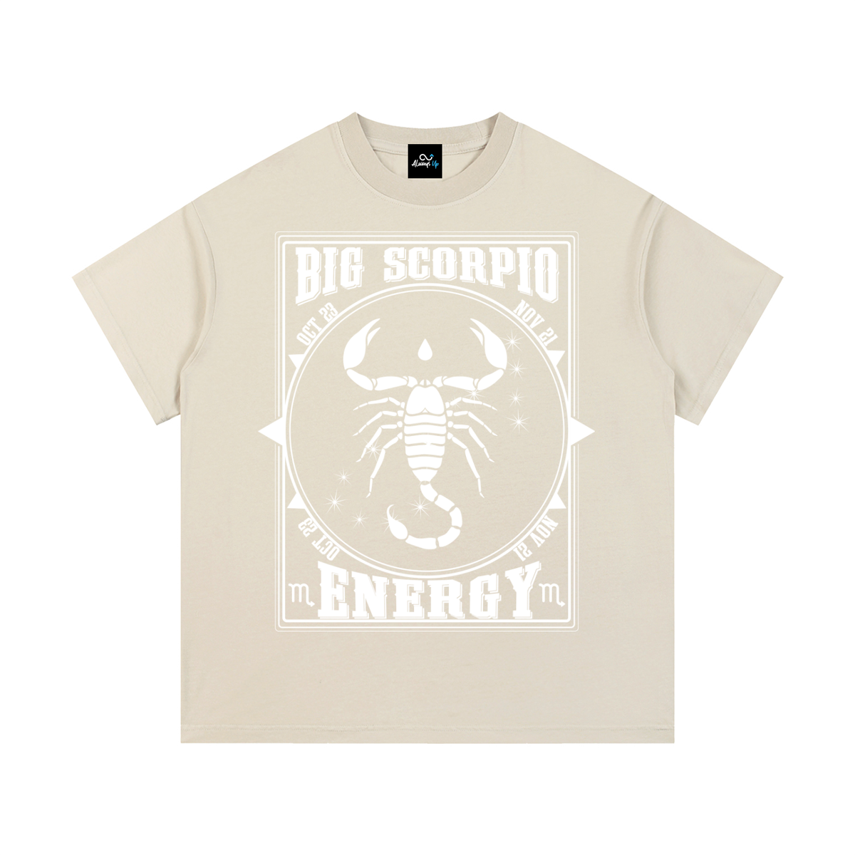 "Big Scorpio Energy" Vintage Wash Cotton T-Shirt