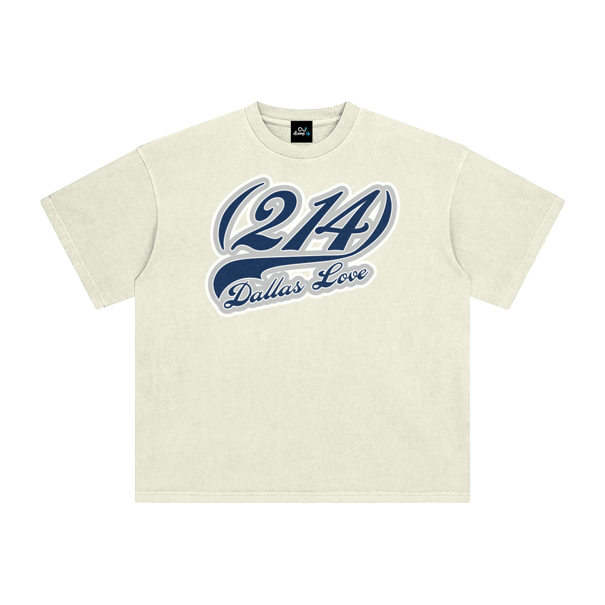 "214 Dallas Love Cowboys Colorway 2"  Enzyme Washed T-Shirt