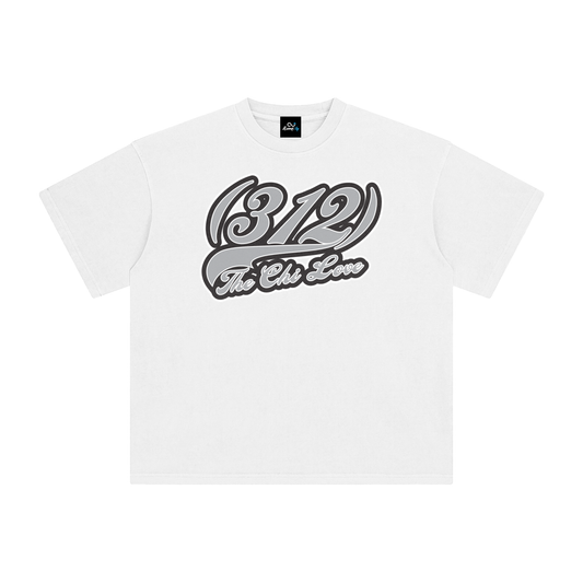 "312 Chicago Love Sox Colorway 2"  Enzyme Washed T-Shirt