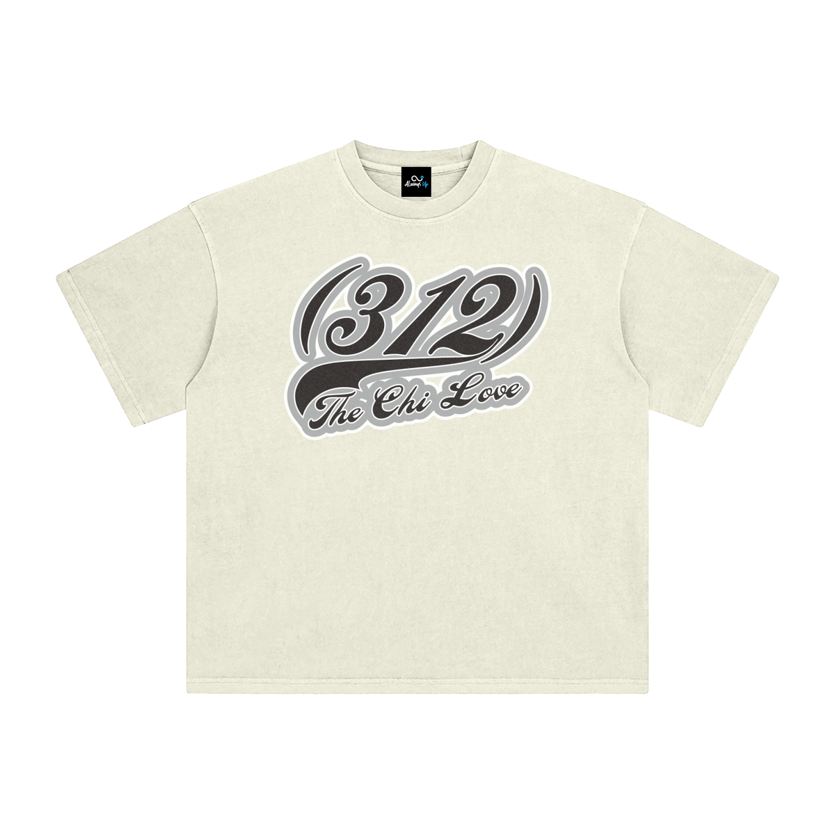 "312 Chicago Love Sox Colorway"  Enzyme Washed T-Shirt