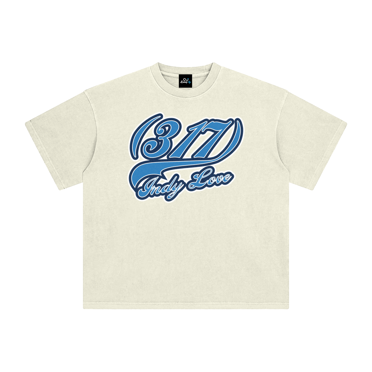"317 Indy Love Colts Colorway" Enzyme Washed T-Shirt