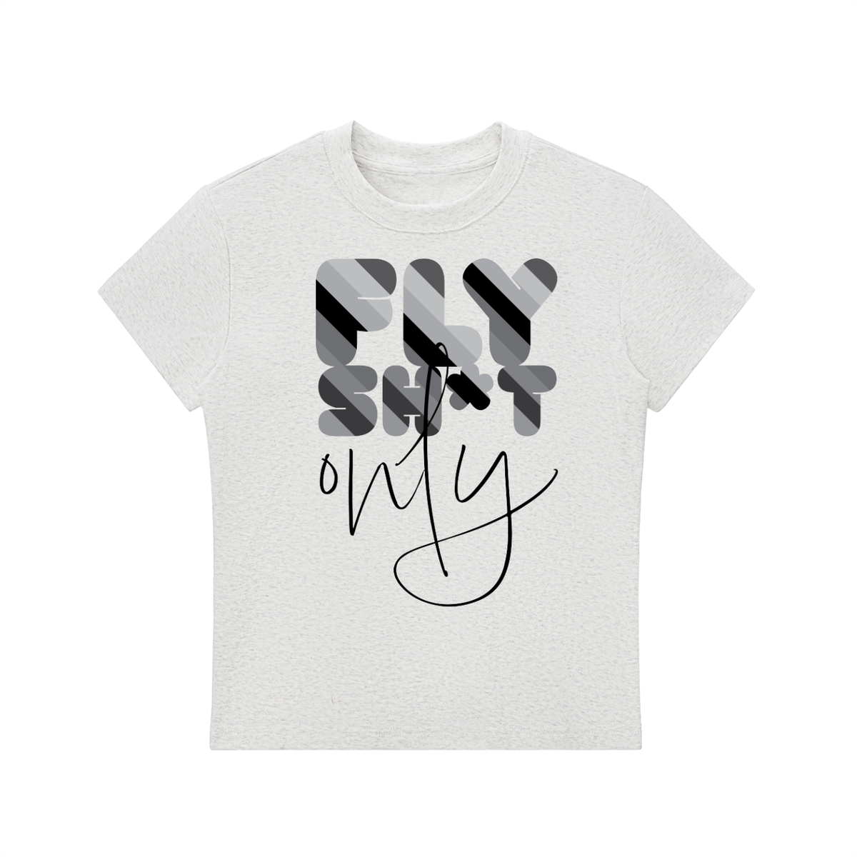 "FSO" Essential Bodycon Crewneck T-Shirt