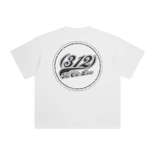 "312 Chicago Love Sox Colorway"  Enzyme Washed T-Shirt