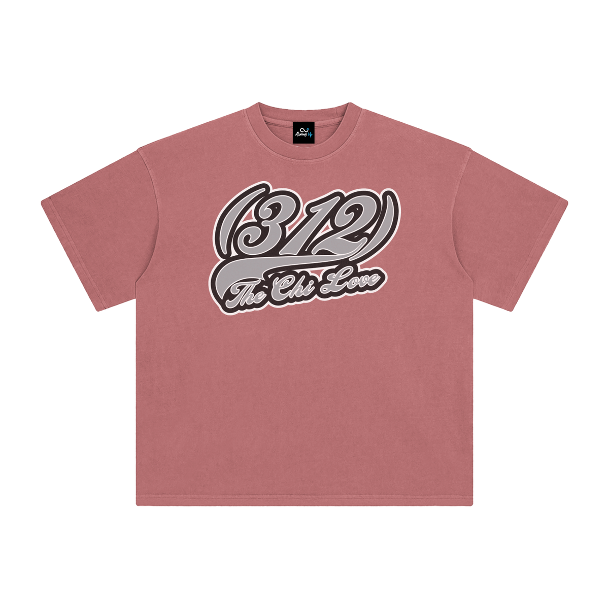 "312 Chicago Love Sox Colorway 2"  Enzyme Washed T-Shirt
