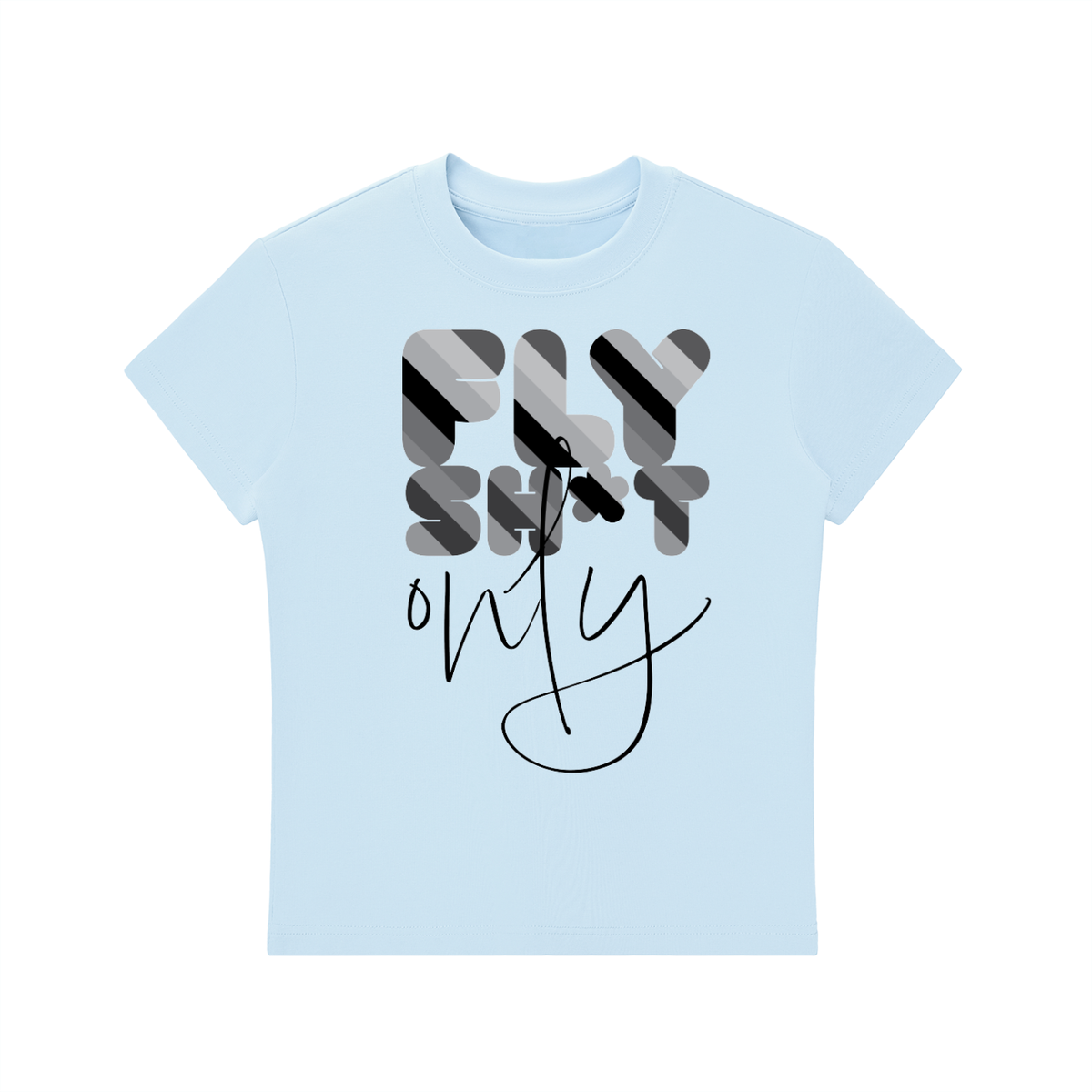 "FSO" Essential Bodycon Crewneck T-Shirt