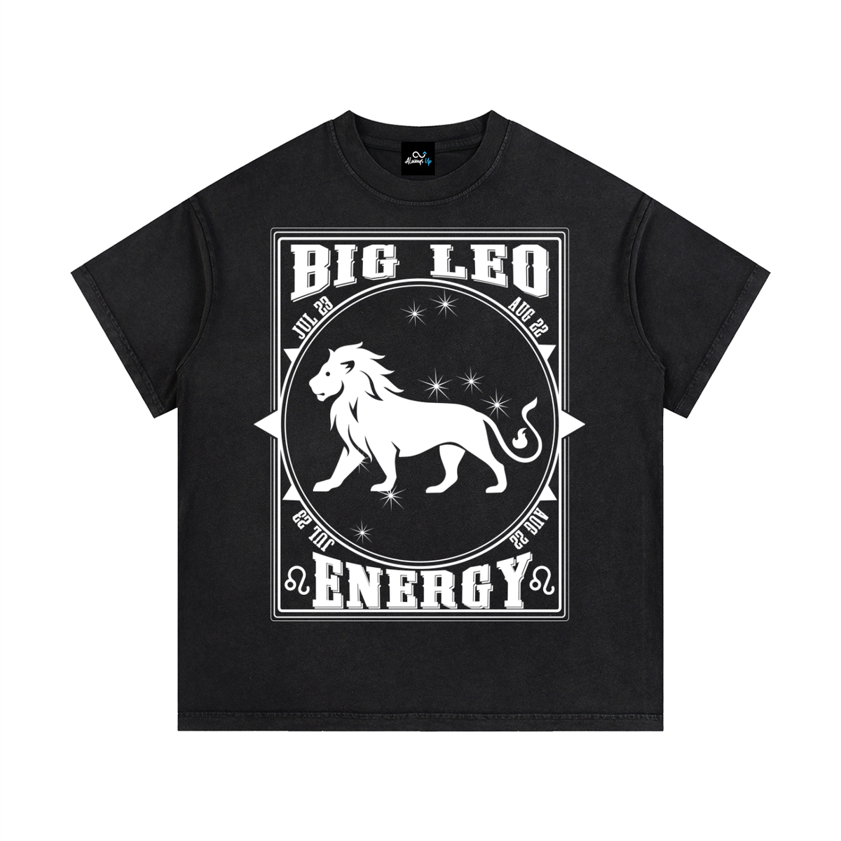 "Big Leo Energy" Vintage Wash Cotton T-Shirt