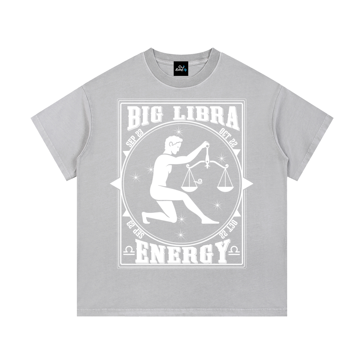 "Big Libra Energy" Vintage Wash Cotton T-Shirt