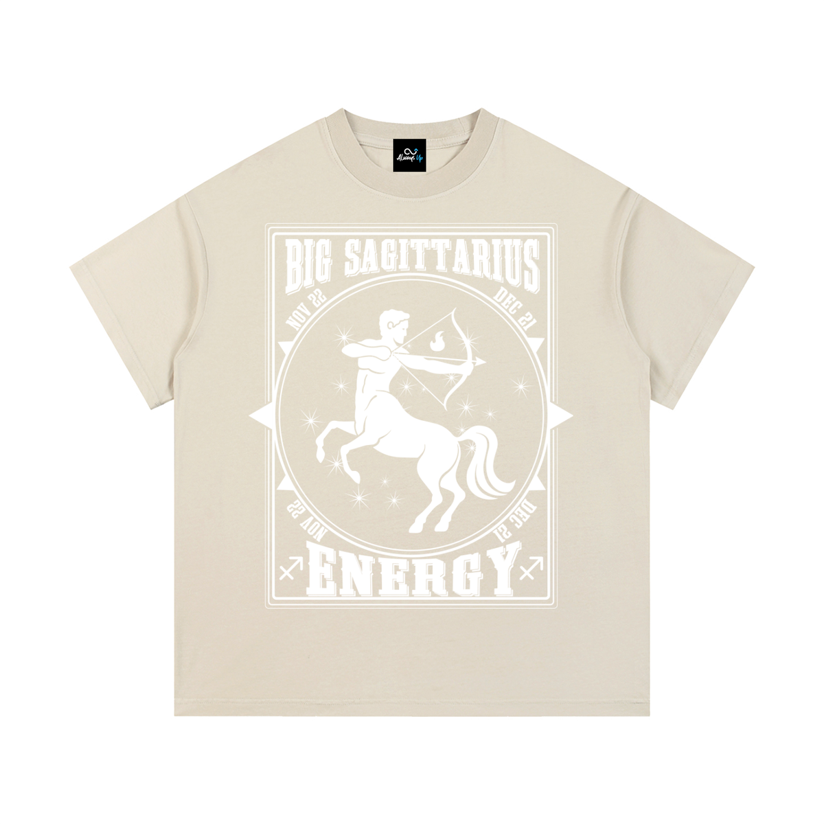 "Big Sagittarius Energy" Vintage Wash Cotton T-Shirt