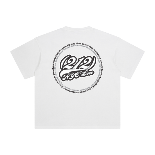 "212 NYC Love Yankees Colorway"  Enzyme Washed T-Shirt