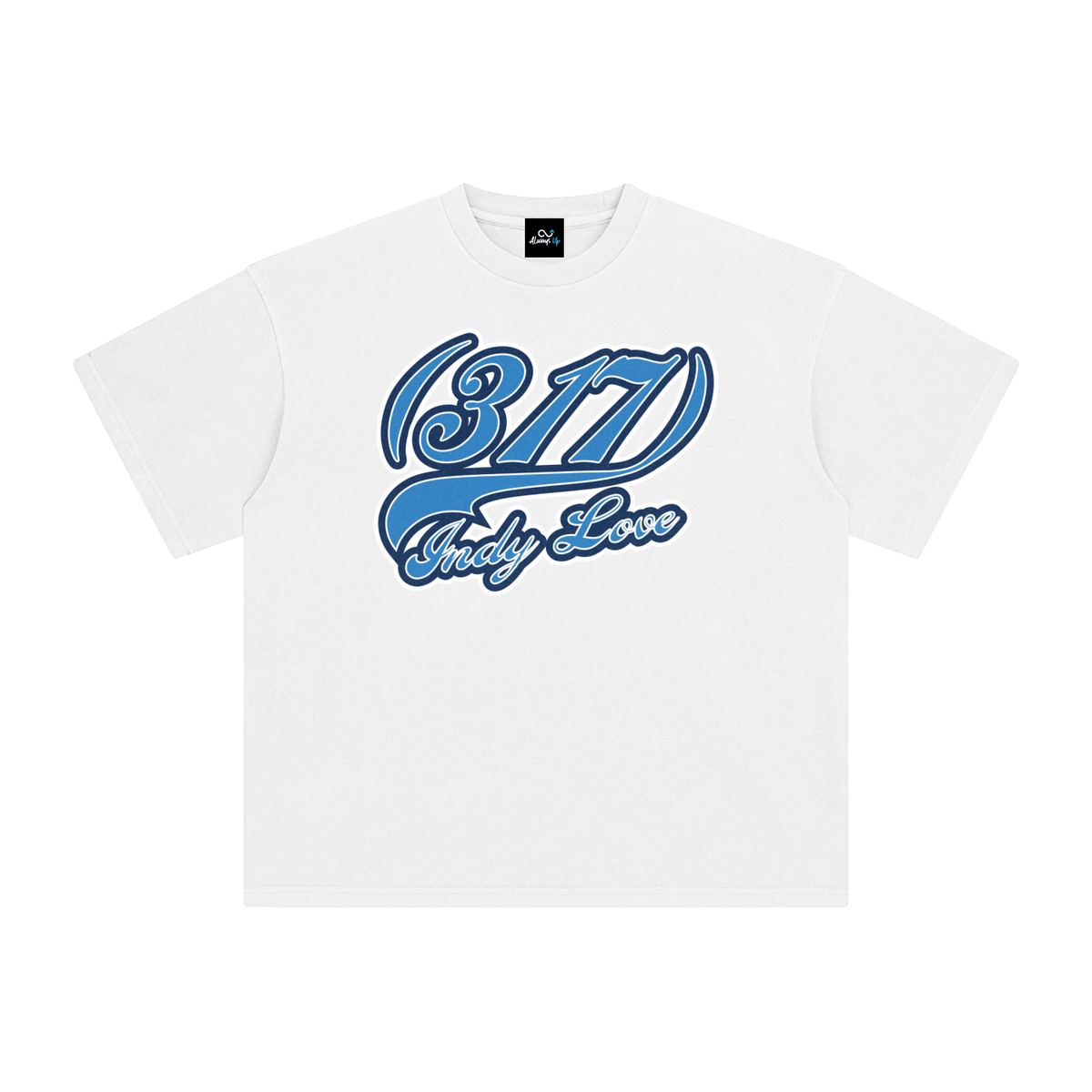 "317 Indy Love Colts Colorway" Enzyme Washed T-Shirt