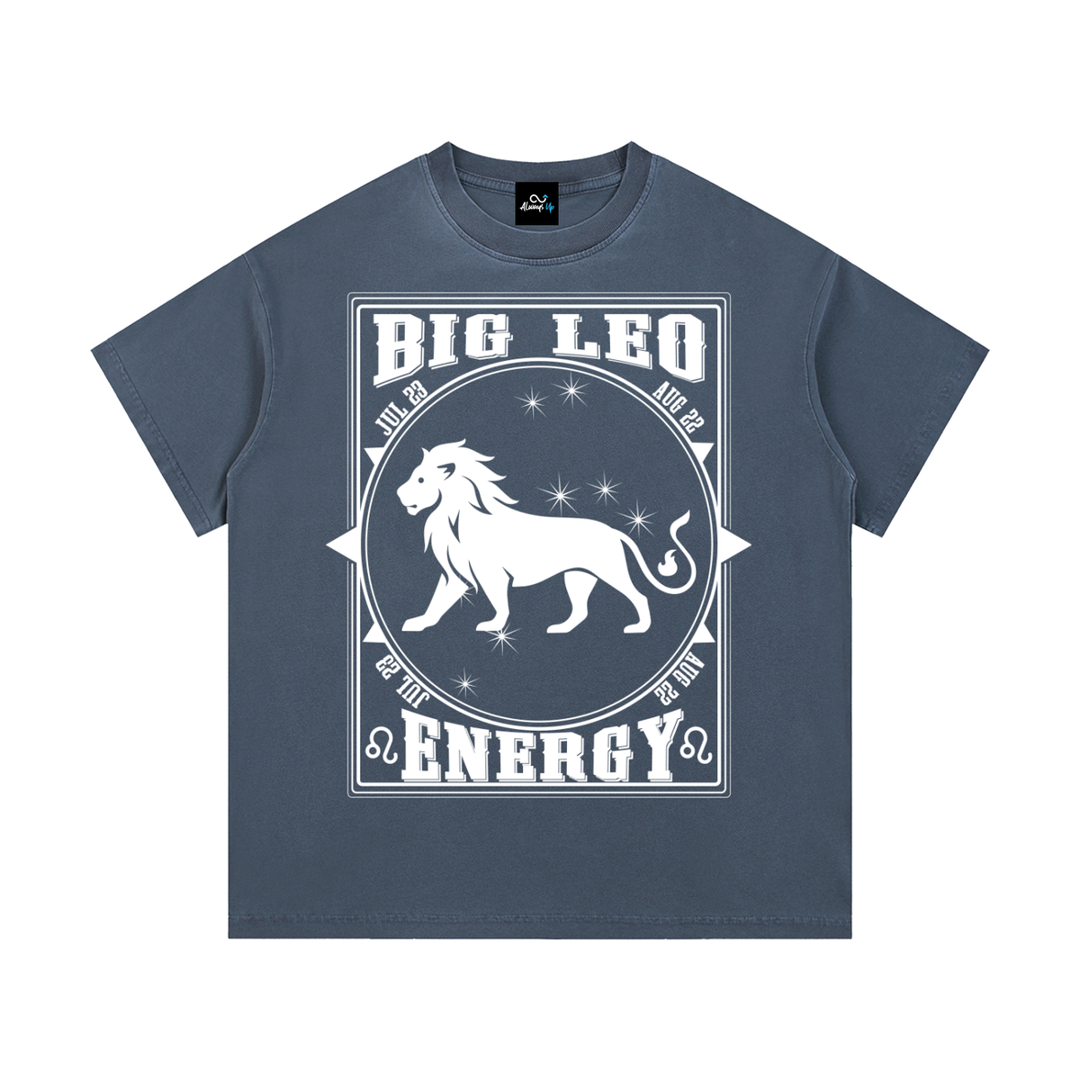 "Big Leo Energy" Vintage Wash Cotton T-Shirt