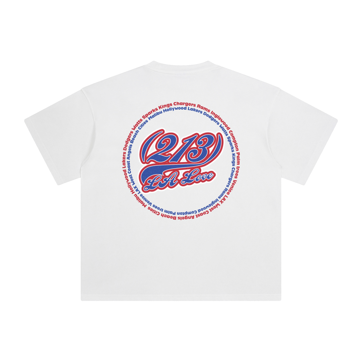 "213 LA Love Angels Colorway"  Enzyme Washed T-Shirt