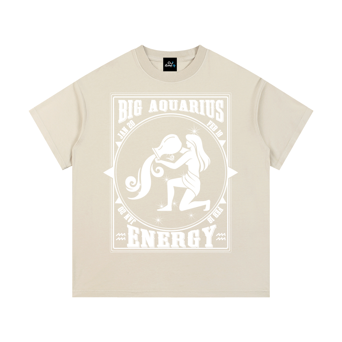 "Big Aquarius Energy" Vintage Wash Cotton T-Shirt