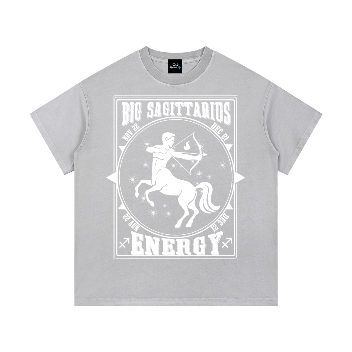 "Big Sagittarius Energy" Vintage Wash Cotton T-Shirt