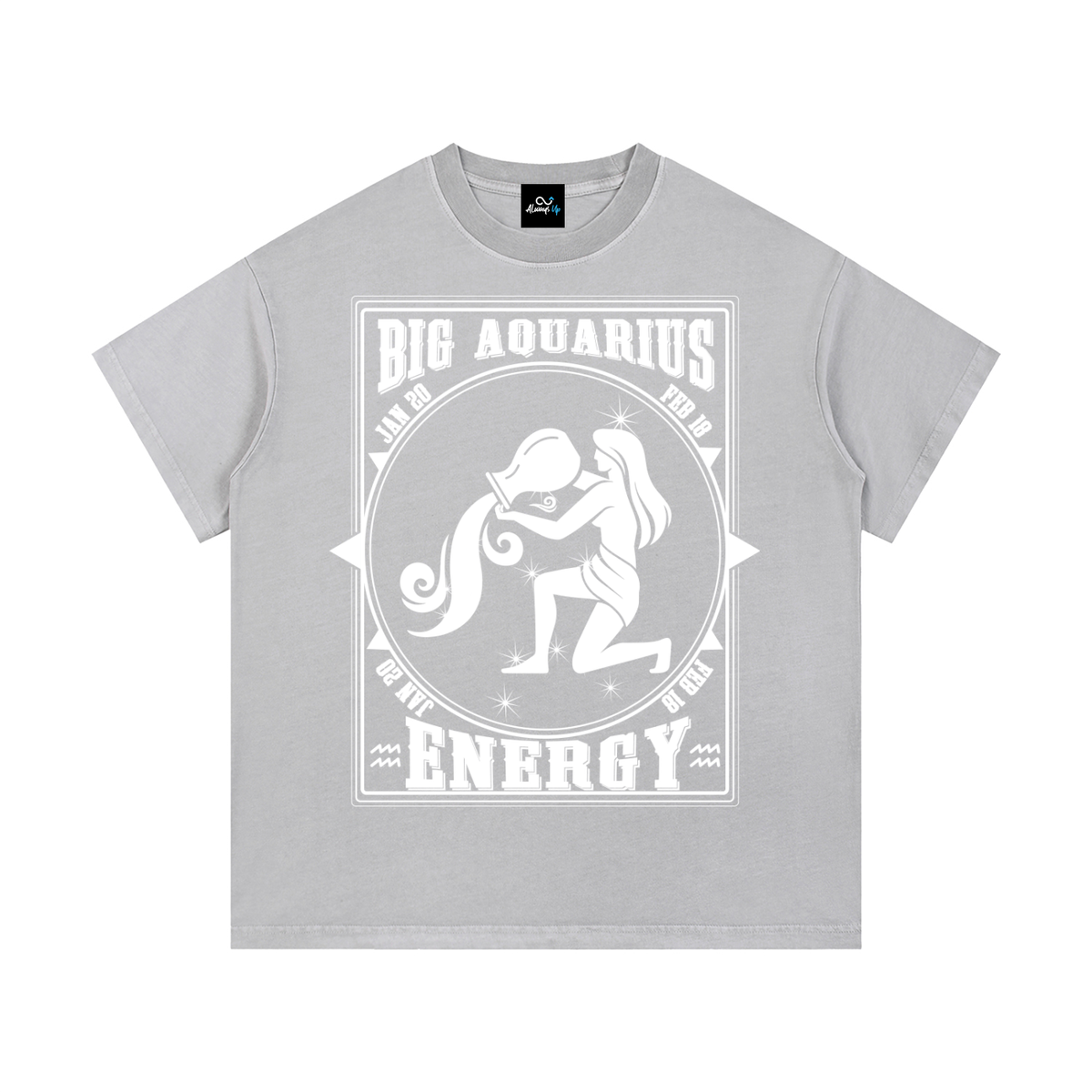 "Big Aquarius Energy" Vintage Wash Cotton T-Shirt