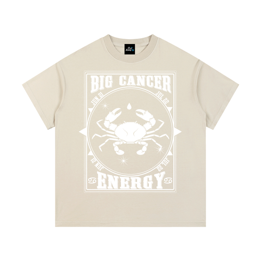 "Big Cancer Energy" Vintage Wash Cotton T-Shirt