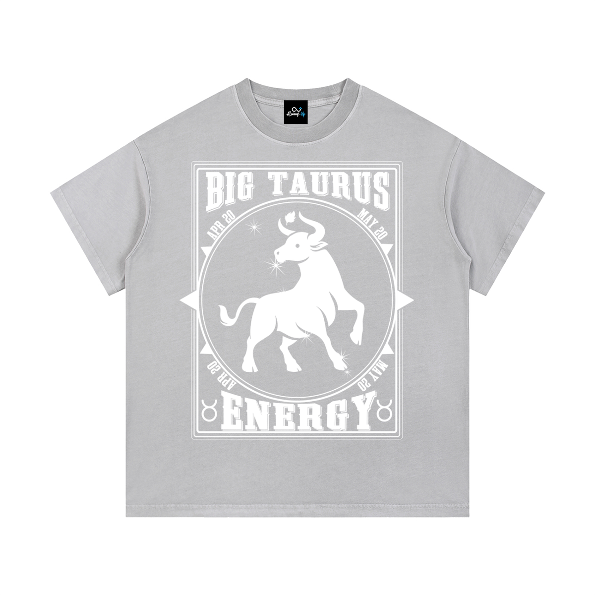 "Big Taurus Energy" Vintage Wash Cotton T-Shirt