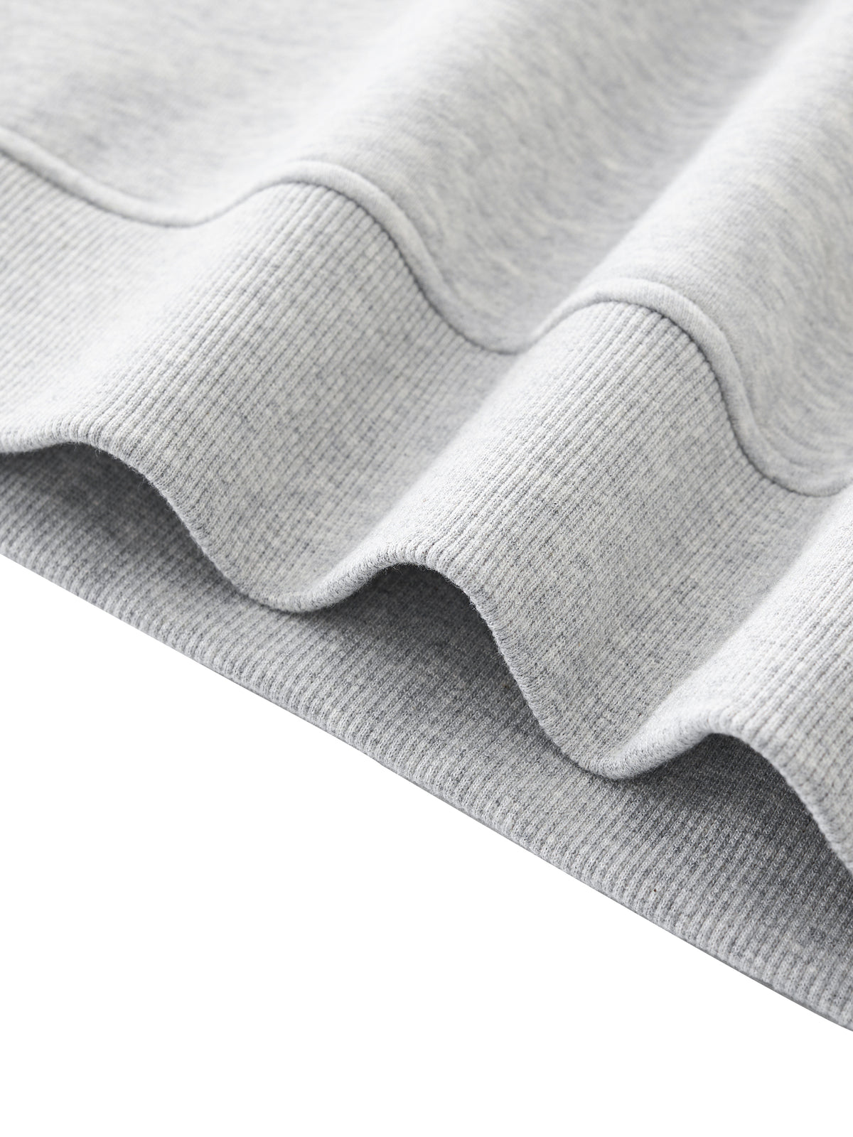 "Hello Beautiful" Essential Fleece Mock-Neck Crew Sweatshirt Light print