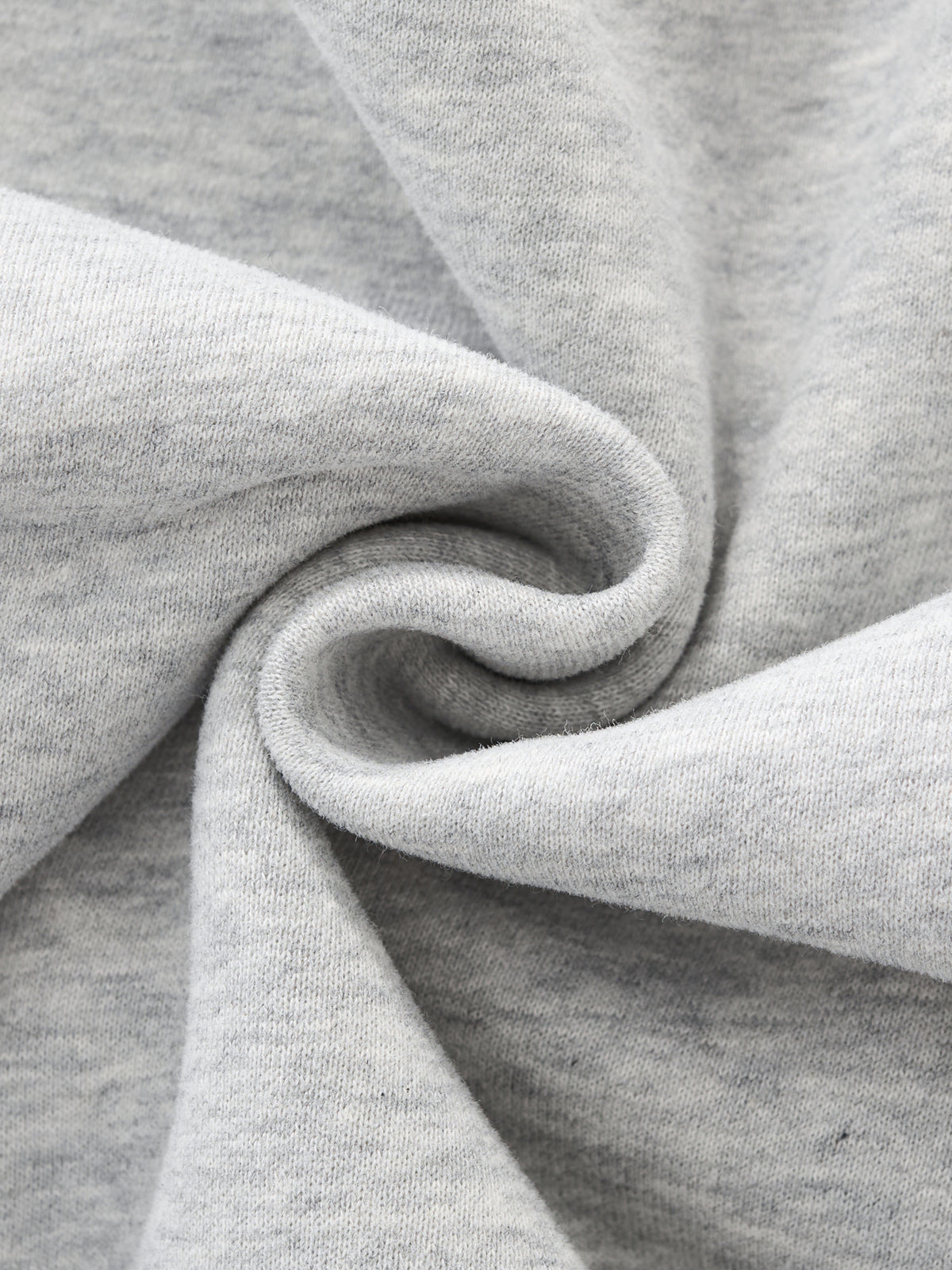 "Hello Beautiful" Essential Fleece Mock-Neck Crew Sweatshirt Light print