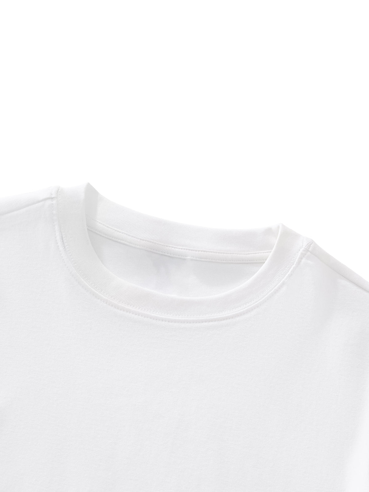 "Hello Beautiful" Essential Bodycon Crewneck T-Shirt (Orange/ Blue)