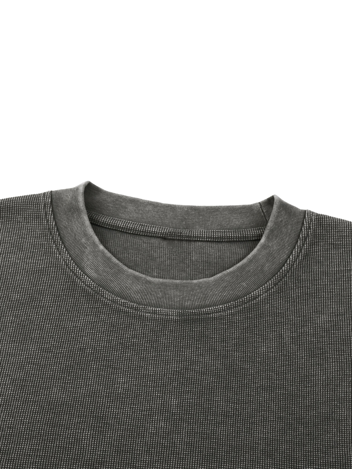 "She likes Me" Mineral Wash Waffle Knit T-Shirt