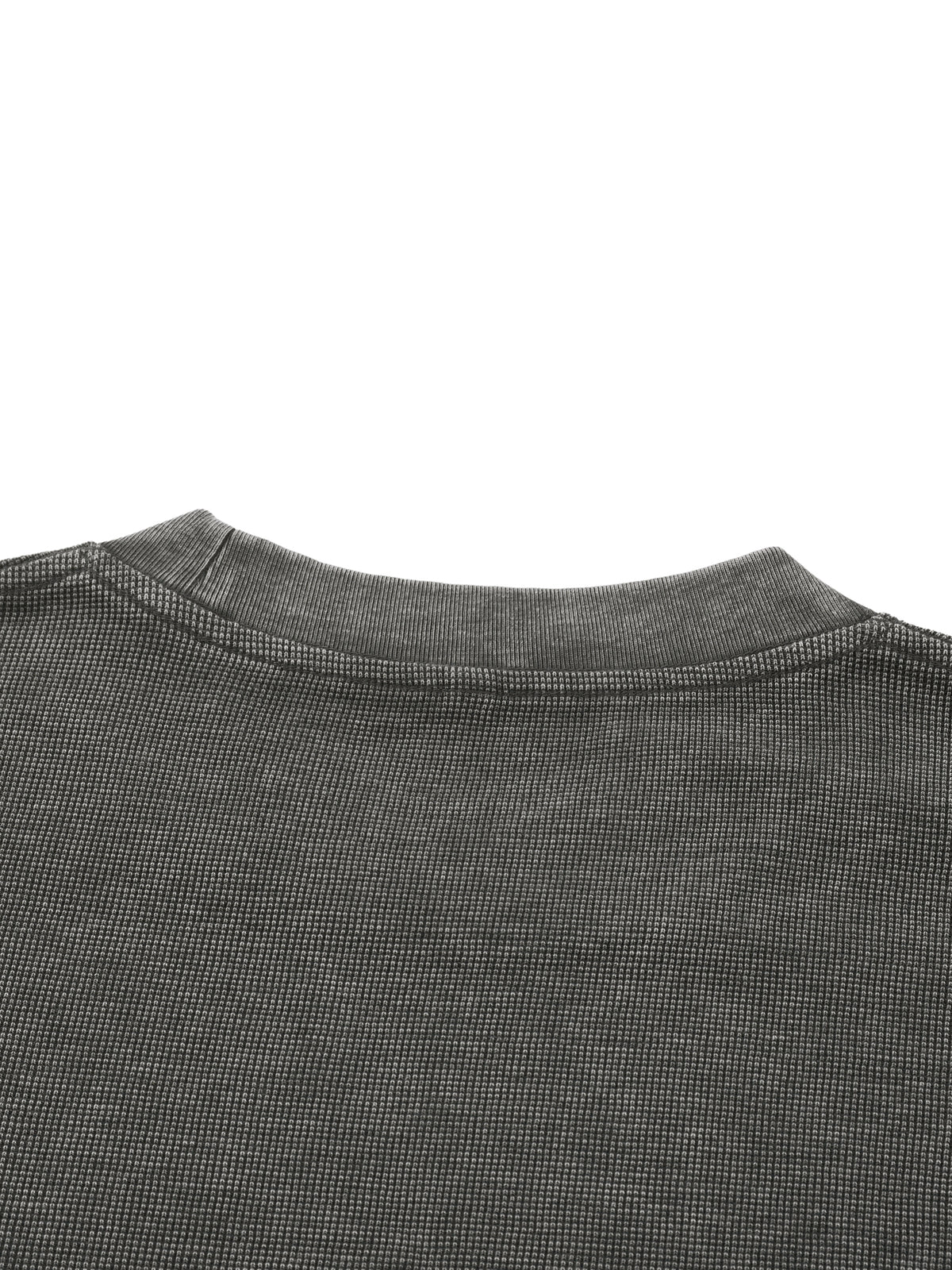 "She likes Me" Mineral Wash Waffle Knit T-Shirt